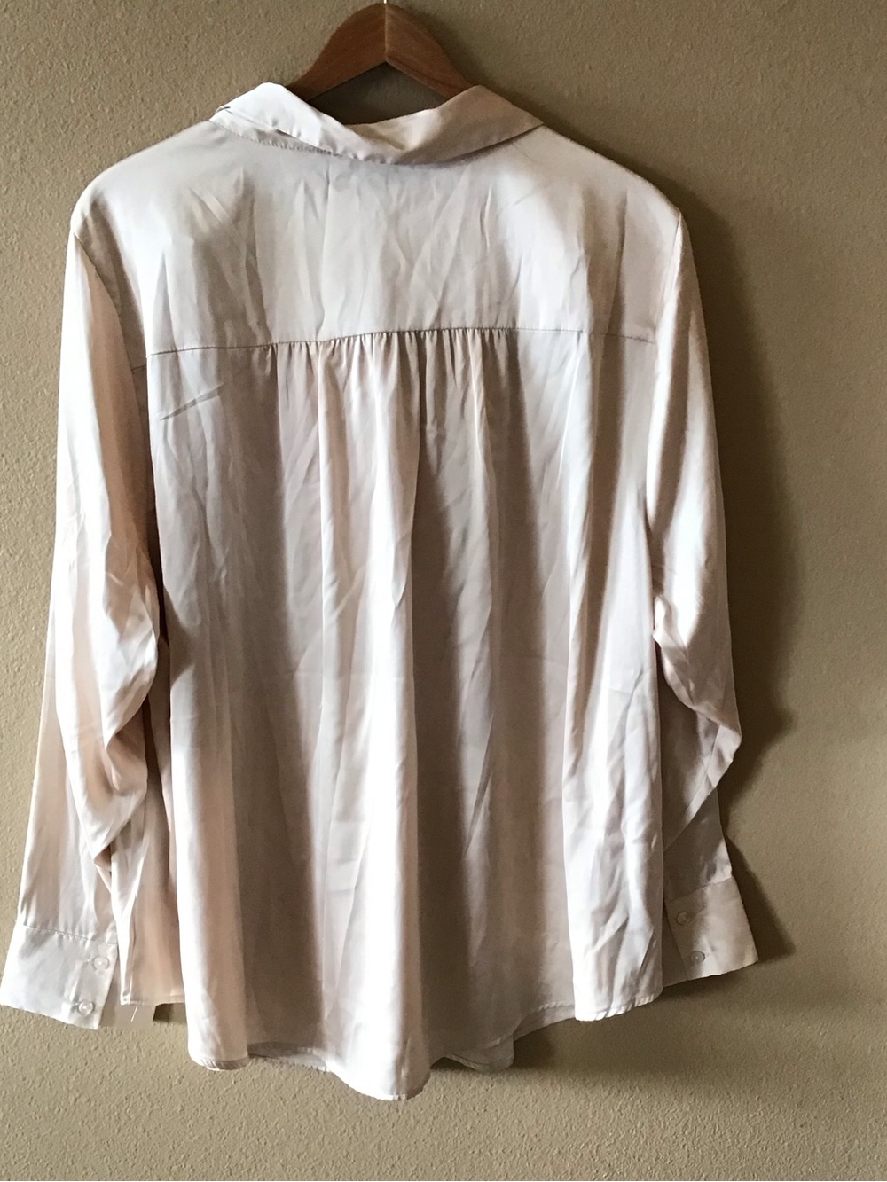 NWT Torrid Cream Colored Satin Dressy Blouse Size 3 (22-24) - Picture 3 of 4
